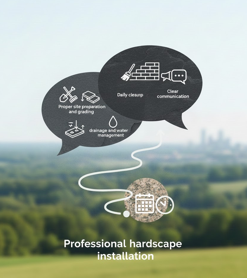 Professional hardscape installation Statesville NC