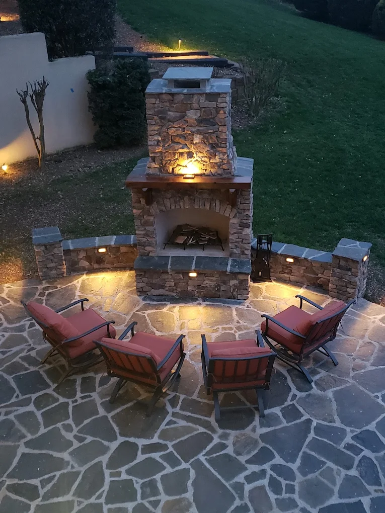 Outdoor Fireplace and Fire Pit Installation Statesville NC